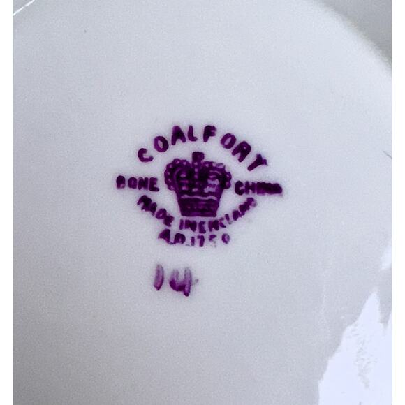 Vintage Coalport Pembroke Hand Painted 2 Handled Soup Bowls Saucers Birds Floral - Picture 5 of 11